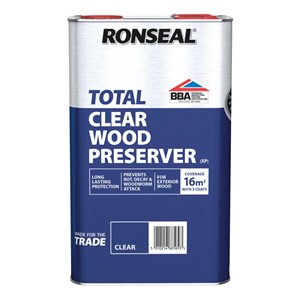 Ronseal Trade Total Wood Preserver Clear 5L