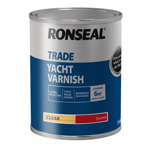 Ronseal Trade Yacht Varnish Clear Gloss 750ml