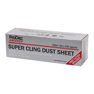ProDec Advance 100sqm Super Cling Polythene Dust Sheet Roll