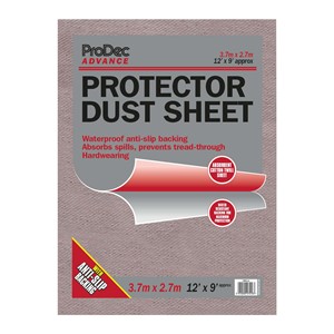 ProDec Advance 12' x 9' Water Resistant Protector Cotton Dust Sheet