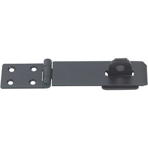 150mm Safety Hasp & Staple - Black