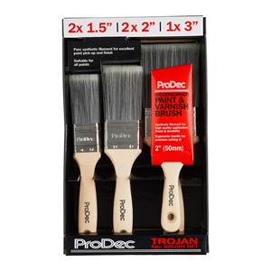 ProDec Trojan 6 pc Paint Brush Set