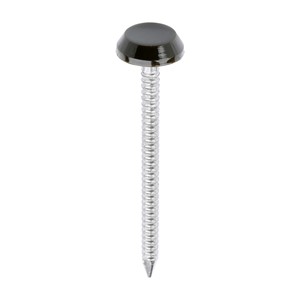 TIMCO Polymer Headed Nails - A4 Stainless Steel - Mahogany 50mm