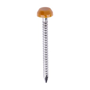 TIMCO Polymer Headed Pins - A4 Stainless Steel - Oak 30mm