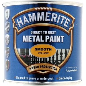 Hammerite Smooth Finish Yellow 250ml