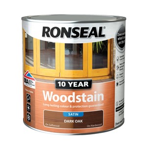 Ronseal 10 Year Woodstain Dark Oak Satin 750ml