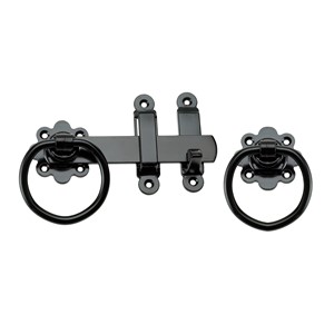 150MM Black Ring Gate Latch