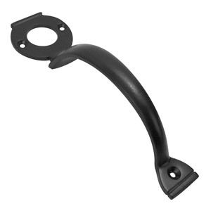 Pull Handle - Black Complete With Fixings