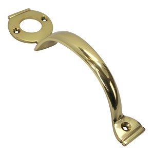 Pull Handle - Brass Complete With Fixings