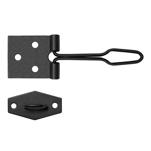 102MM Black Wire Hasp And Staple