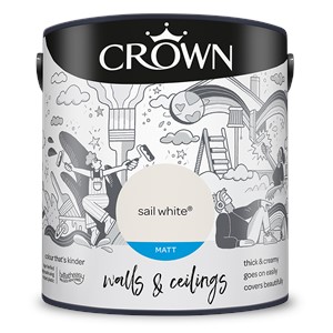 Crown Matt Emulsion Sail White 2.5L