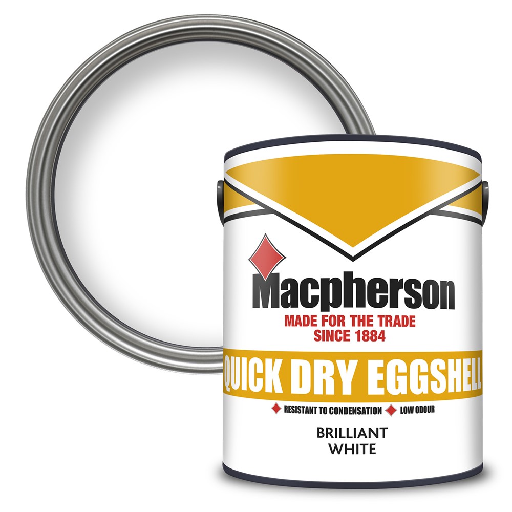 Macpherson Quick Dry Eggshell Brilliant White 5L