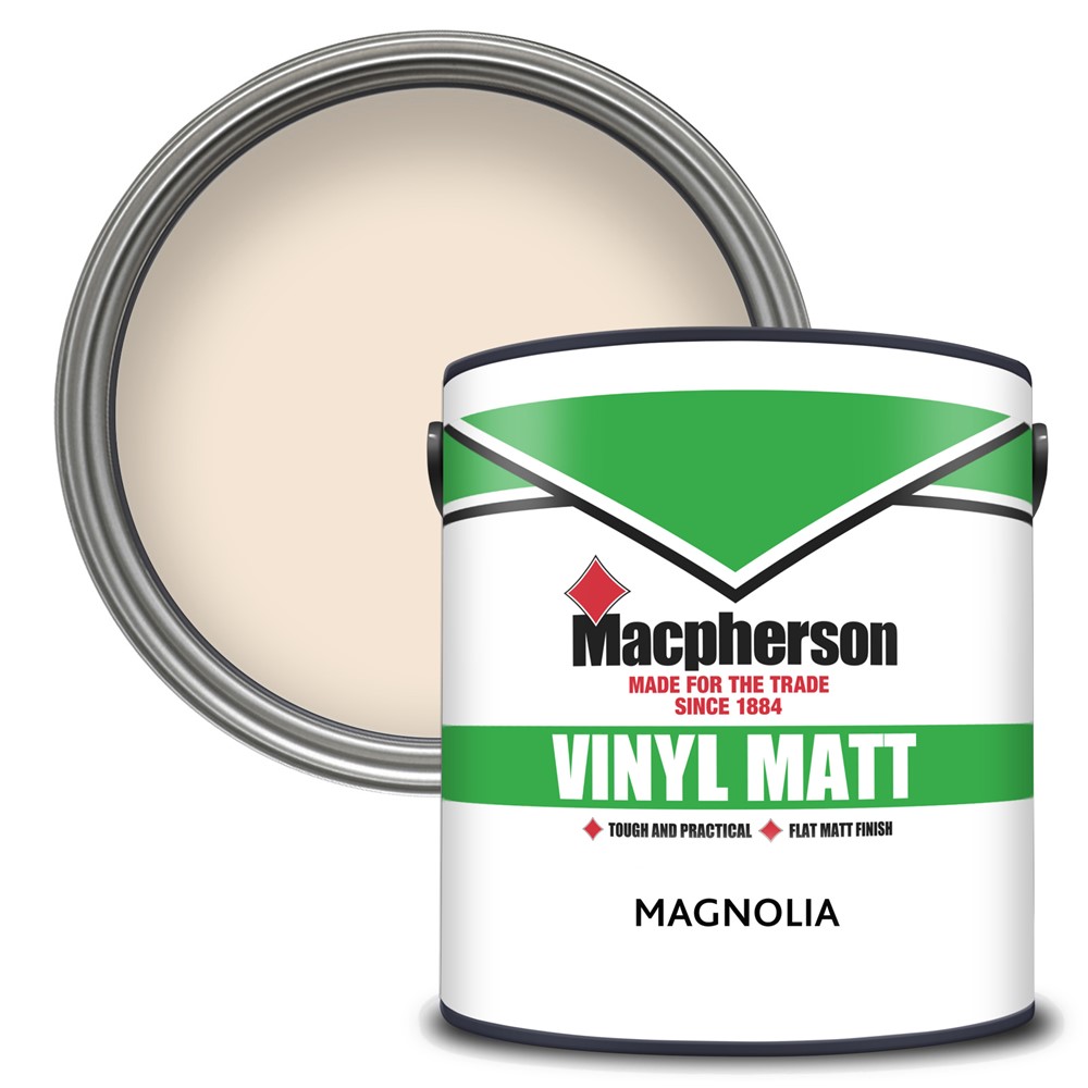 Macpherson Vinyl Matt Emulsion Magnolia 2.5L