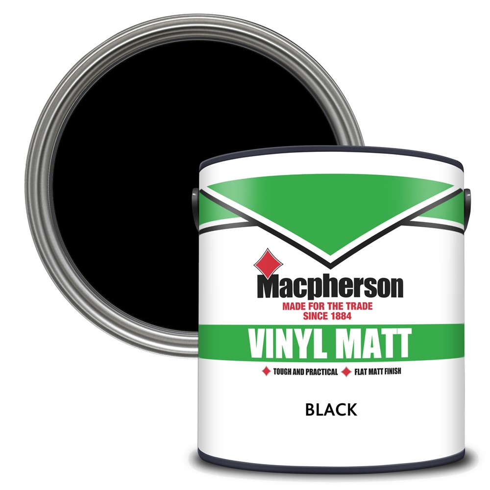 Macpherson Vinyl Matt Emulsion Black 2.5L