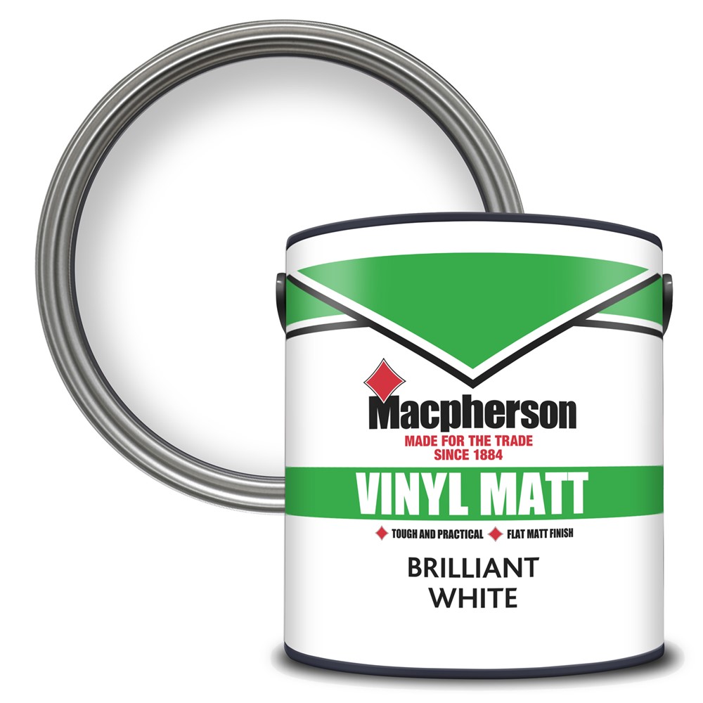 Macpherson Vinyl Matt Emulsion Brilliant White 2.5L