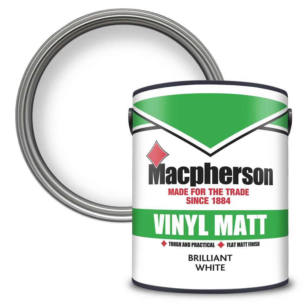 Macpherson Vinyl Matt Emulsion Brilliant White 5L