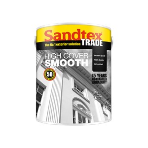 Sandtex Trade High Cover Smooth - Brilliant White - 5L