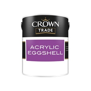 Crown Acrylic Eggshell - White - 2.5L