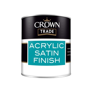 Crown Acrylic Satin - White - 5L