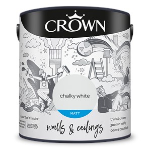 Crown Matt Emulsion Chalky White 2.5L