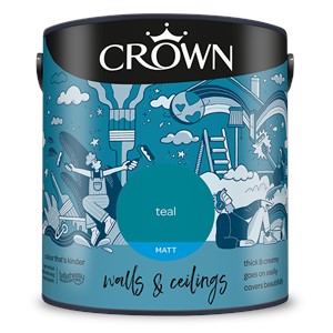 Crown Matt Emulsion Teal 2.5L