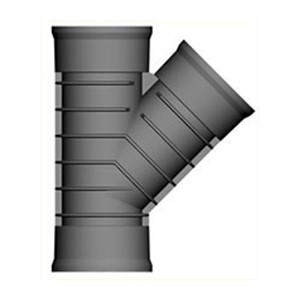Twinwall 225mm/225mm Junction 45 Deg