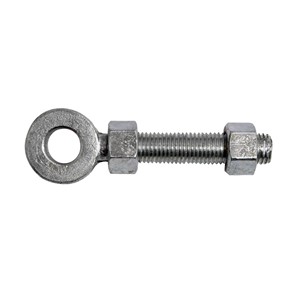 19 X 102MM Zinc Plated Adjustable Gate Eye Complete With 2 Nuts