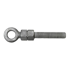 19 X 203MM Zinc Plated Adjustable Gate Eye Complete With 2 Nuts