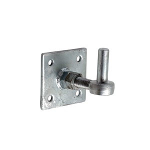 19MM Adjustable Galvanised Gate Hanger On 100MM Sq Plate