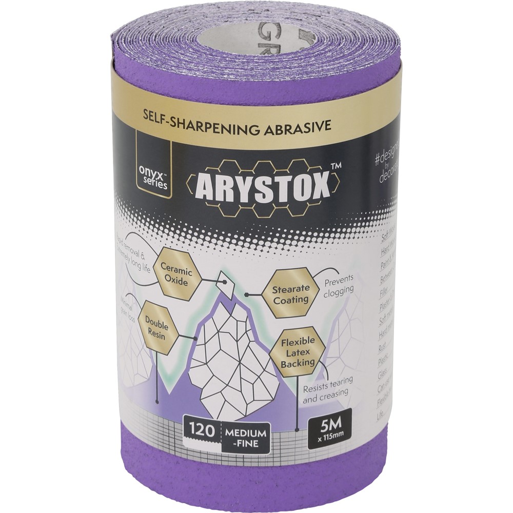 Ceramic Oxide Abrasive Paper Roll 5m x 115mm 120 Grit