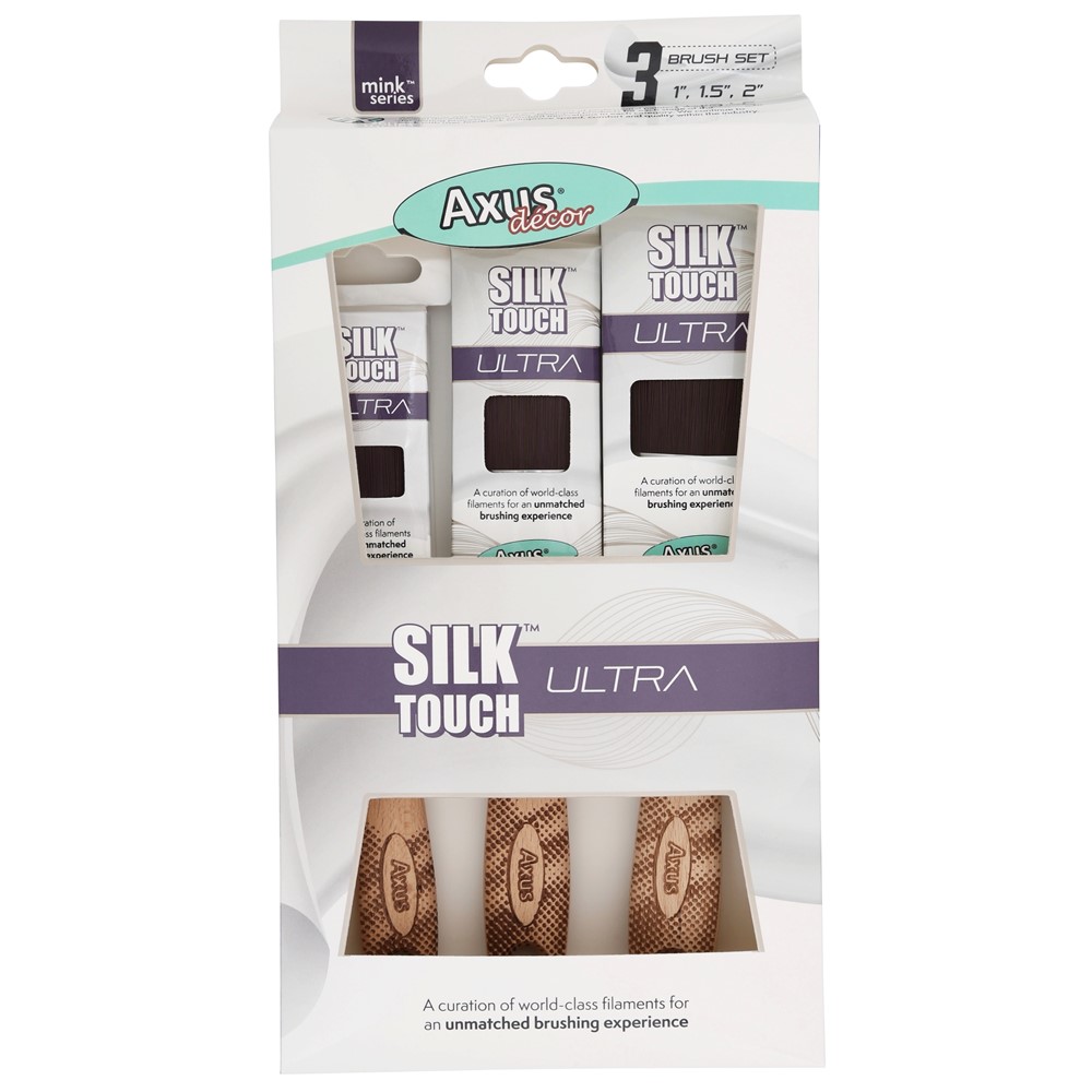 Axus Silk Touch Ultra Mink Series Paint Brush Set 1