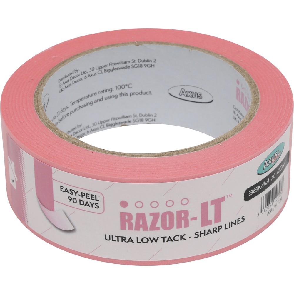 Axus Razor-LT Ultra Low Tack Tape 36mm X 40m