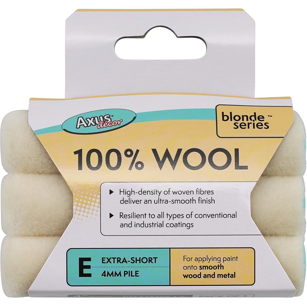 Axus 100% Wool Roller Sleeves Blonde 4