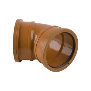 Double Socket Bend 160mm 45 Deg