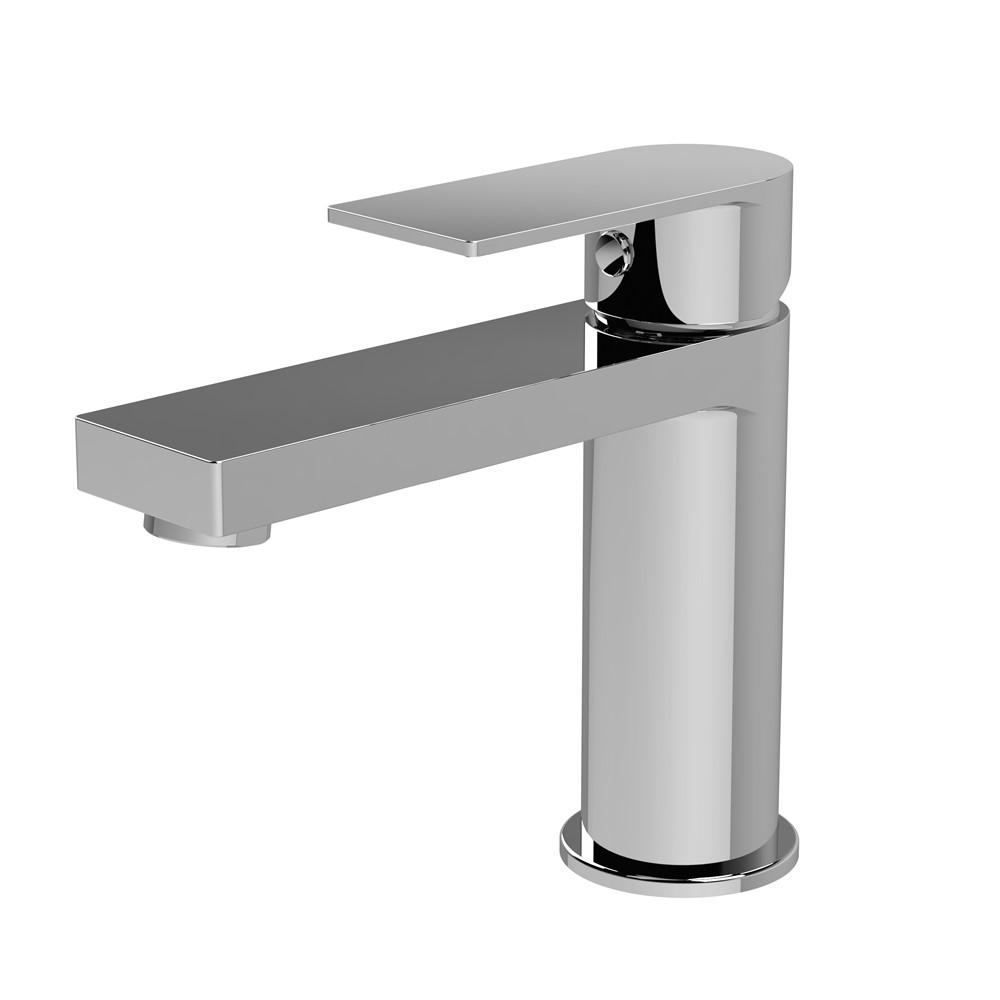 Basin Mixer with Push Button Waste – Chrome
