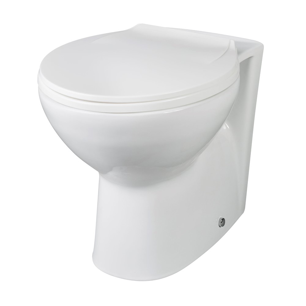 Back To Wall Pan – Gloss White (Seat Supplied Separately)