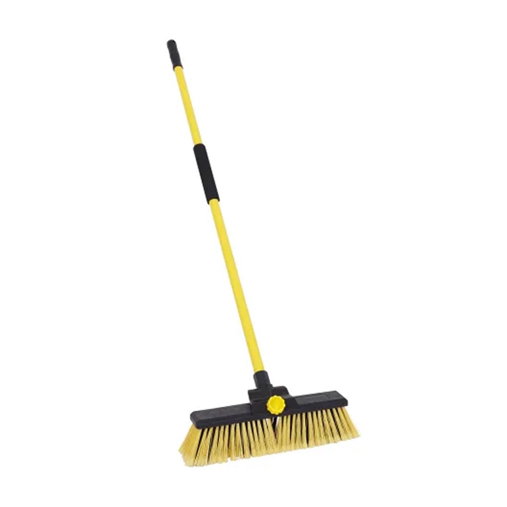 Bulldozer Heavy-Duty Broom Clipped with Handle 355mm (14in)