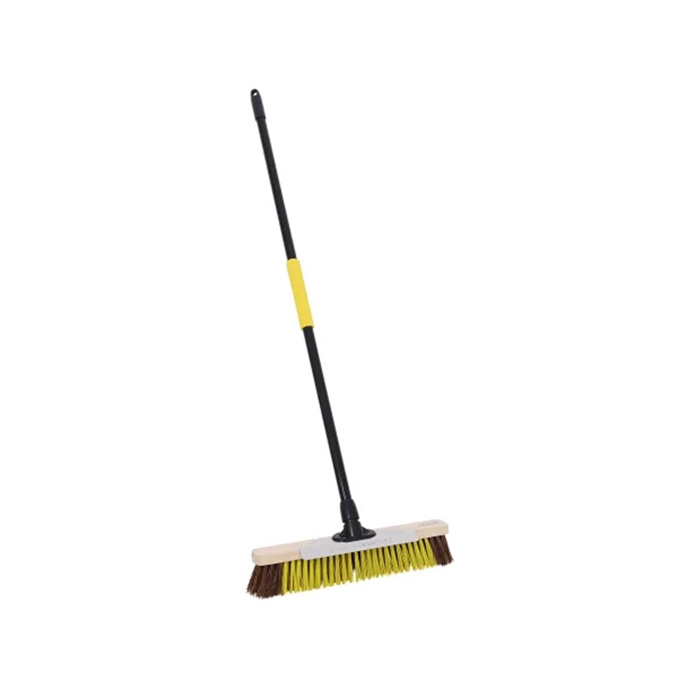 Bulldozer Dual Fill Bassine and PET Broom with Metal Scraper 457mm (18in)