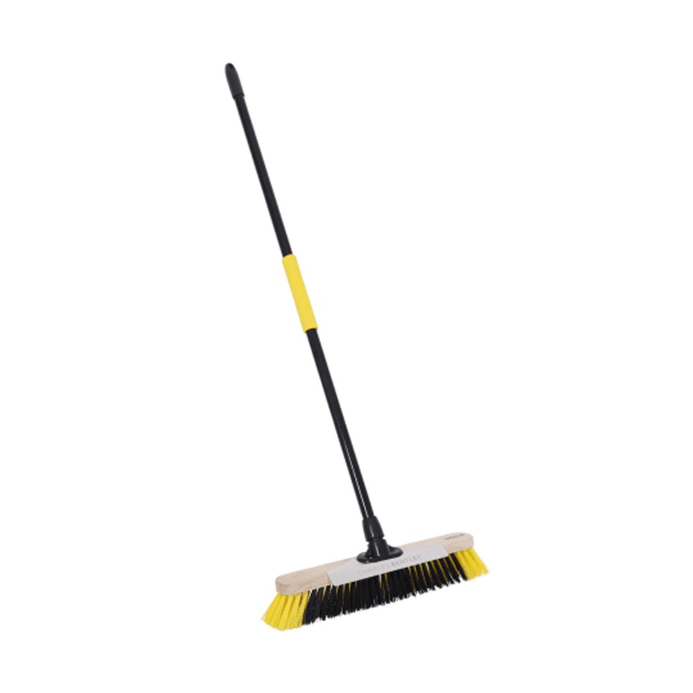 Bulldozer Dual Fill Soft PET Broom with Metal Scraper 457mm (18in)