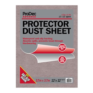 ProDec Advance 12' x 12' Water Resistant Protector Cotton Dust Sheet