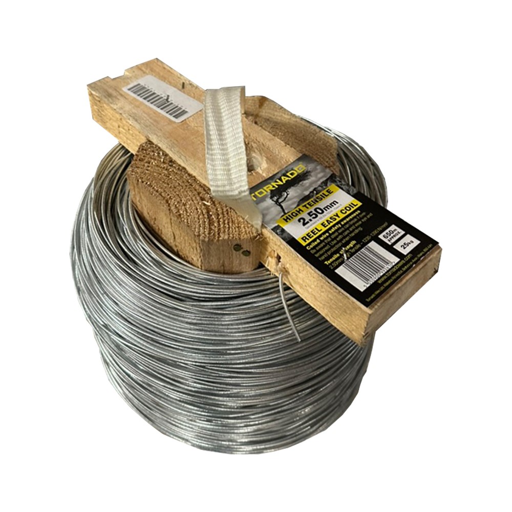 Tornado Reel Easy High Tensile Plain Wire 2.50mm 25kg