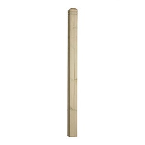 Treated Beaded Newel 1250mm x 83mm x 83mm