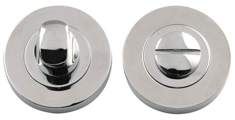 Polished Chrome Bathroom Turn and Release Handle