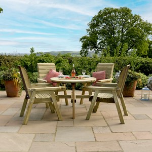 Zest Freya Round Dining Set