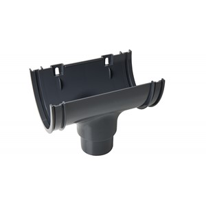 Deepflow 114mm Running Outlet Anthracite Grey