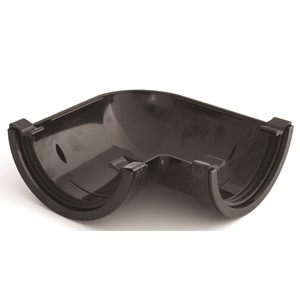 Round 114mm 90 Degree Angle Black