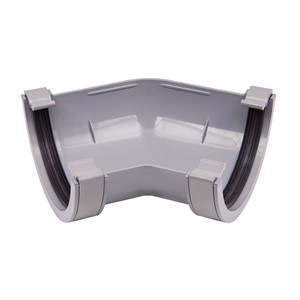 Round 114mm 135 Degree Angle Anthracite Grey