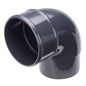 Round 68mm 92.5 Degree Offset Bend Anthracite Grey