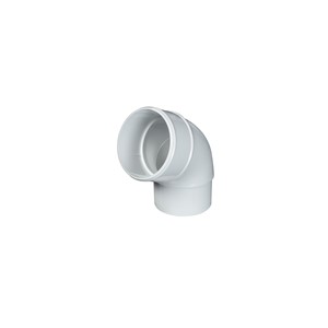 Round 68mm 92.5 Degree Offset Bend White