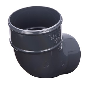 Round 68mm 112.5 Degree Offset Bend Anthracite Grey